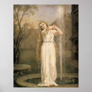 Poster Undine par Waterhouse