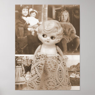 Poster Une affaire vintage de poupée