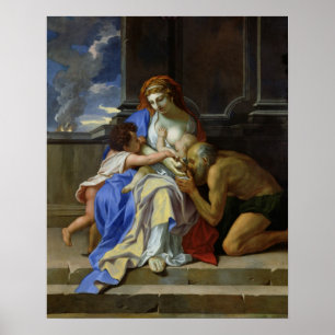 Poster Une allégorie de la charité, c.1642-48