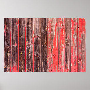 Poster Une ancienne grange usée ou une clôture antique en