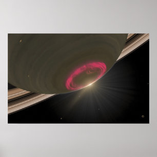 Poster Une aurore cerise