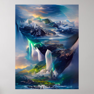 Poster Une autre terre vit dans les nuages