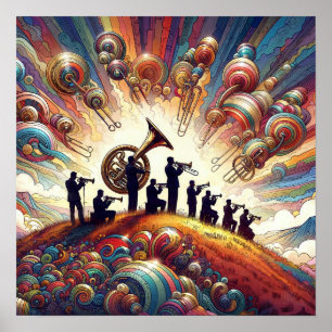 Poster Une bande de laiton