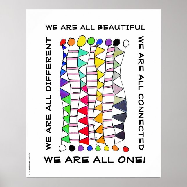 Poster Une belle et unique célébration de la diversité (Devant)