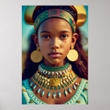 Une belle fille des tribus d'Afrique orientale