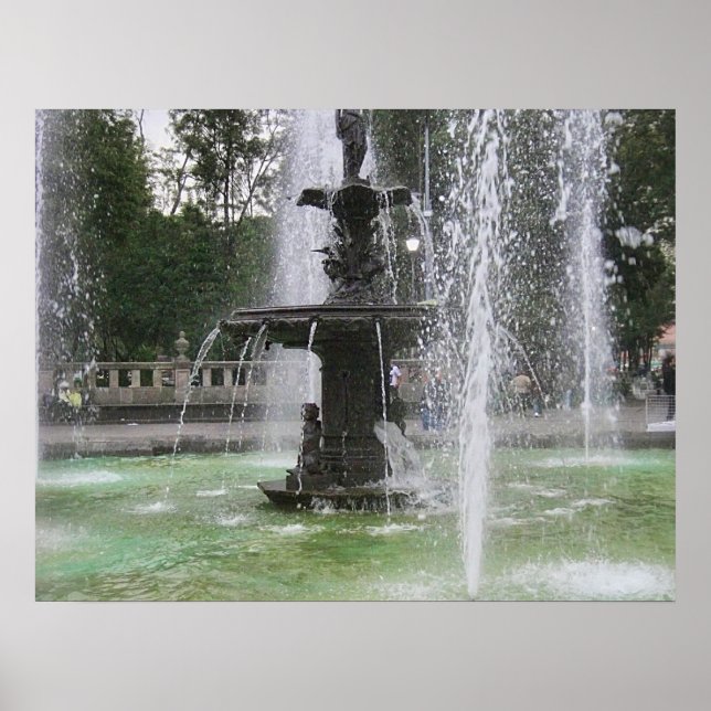 Poster Une belle fontaine dans l'Alameda Mexico DF 2 (Devant)