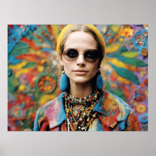 Poster Une belle hippie