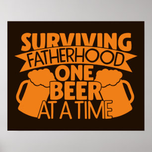 Poster Une Bière À La Fois