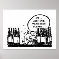 une bière de plus, dessin humoristique cool