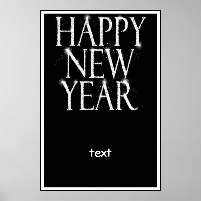 Poster Une Bonne Année Étincelante (Devant)