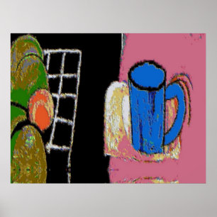 Poster Une boue bleue