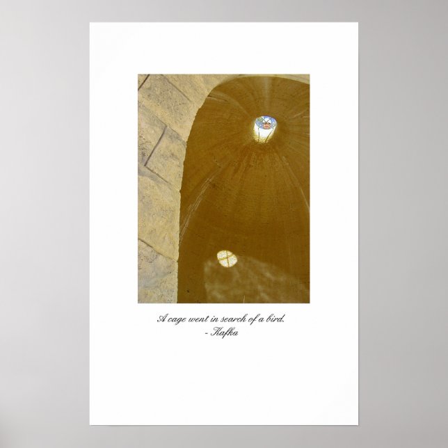 Poster une cage est allée chercher un oiseau (Devant)