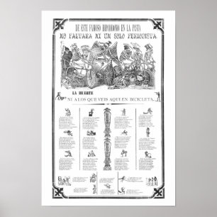 POSTER UNE "CALAVERA" BARRIÈRE DE JOSE GUADALUPE POSADA