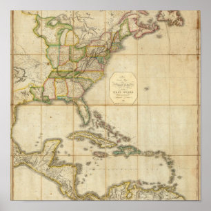 Poster Une carte correcte des Etats-Unis