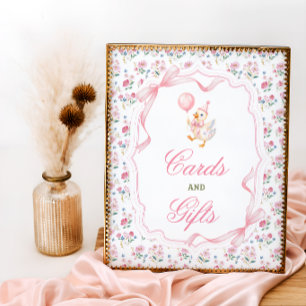 Poster Une Carte Et Cadeaux D'une Oie Idiote