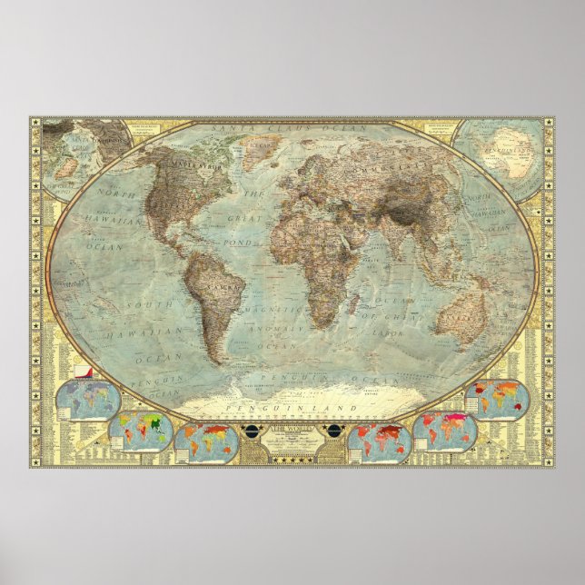 Poster Une carte mondiale des stéréotypes (Devant)