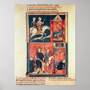 Poster Une chasse au cerf et un roi