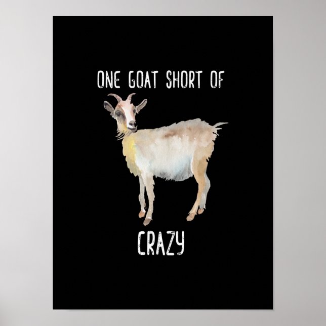 Poster Une Chèvre En Dehors De La Chèvre Dingue (Devant)