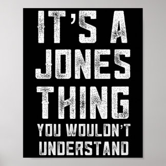 Poster Une chose de Jones ne comprendrait pas la réunion