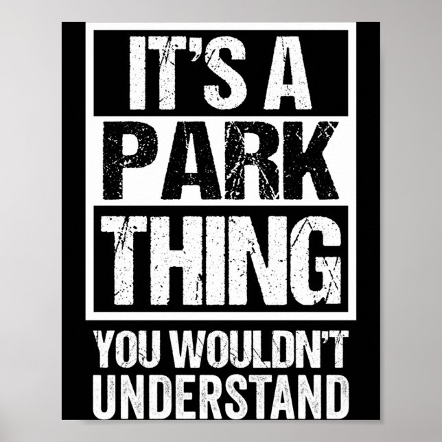 Poster Une chose de parc ne comprendrait pas le nom de fa (Devant)
