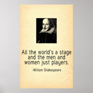 Poster Une citation de William Shakespeare sur l'état du 