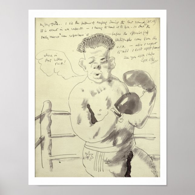 Poster Une collection de huit lettres illustrées à son F (Devant)
