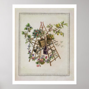 Poster Une conception de textile de jardin, de la 'oeuvre