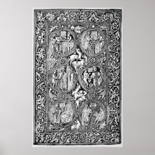 Poster Une copie de Psalter de la Reine Melisende de dos
