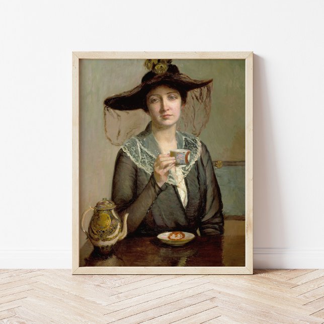 Poster Une coupe de thé | Lilla Cabot Perry (Créateur téléchargé)