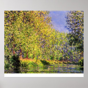Poster Une courbure de l'Epte, Giverny par Claude Monet