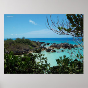 Poster Une Crique Rocky Bermuda