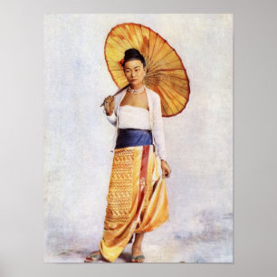 Poster Une dame birmane