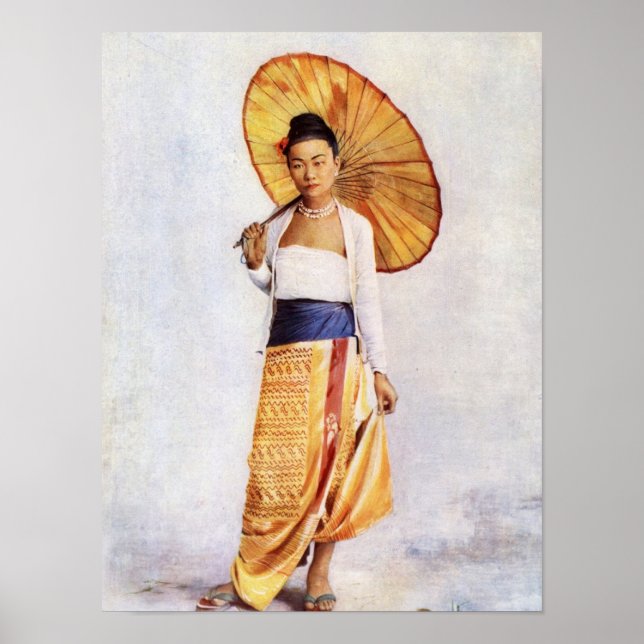 Poster Une dame birmane (Devant)