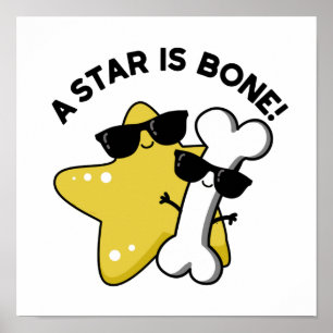 Poster Une Étoile Est Bone Drôle Film Titre Pun