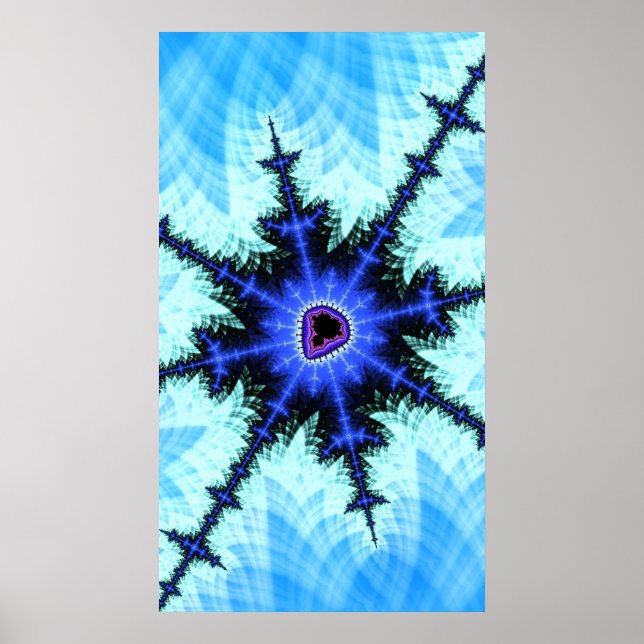 Poster Une explosion sauvage de l'Abstrait fractal de Man (Devant)