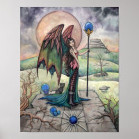 Une fantaisie gothique de lune de récolte Art féer