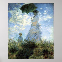 Une femme avec un parasol