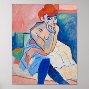 Poster Une femme dans une chemise   Andre Derain  