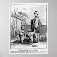 Une femme juive mariée et ses enfants