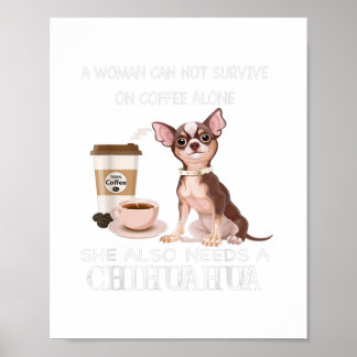 Poster une femme ne peut pas survivre seul au café elle a