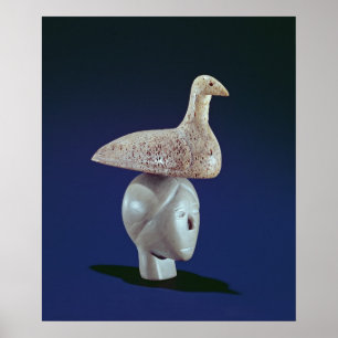 Poster Une femme qui pense à un oiseau de Loon, du Cap Do