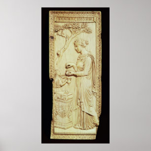 Poster Une feuille du diptyque de Symmachi