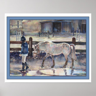 Poster Une Fille À La Tête De Son Oeuvre De Pony