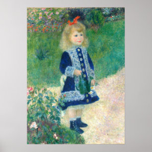 Poster Une fille avec un arrosage Can Auguste Renoir Art