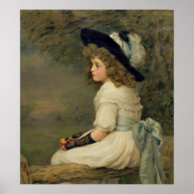Poster Une fille de la veille, Pears Annual, Noël, 1899 (Devant)