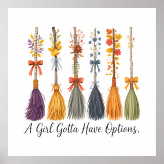 Poster Une Fille Doit Avoir Options Citer Conception