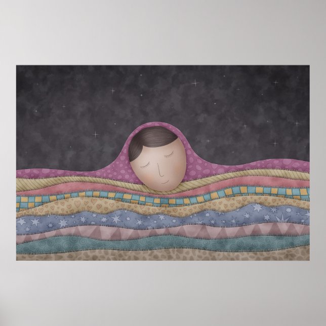 Poster Une Fille Sous Mille Couvertures (Devant)