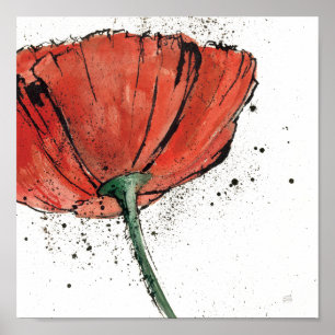 Poster Une fleur fermée sur un arrière - plan blanc