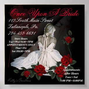 Poster Une Fois Sur Une Mariée