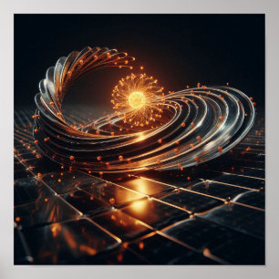 Poster Une fusion complexe d'art et de science